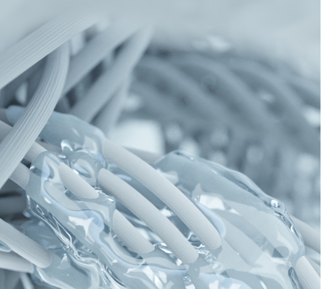  واحدة من المواد النسيجية الجديدة الهامة هي خيوط البحر المترافقة